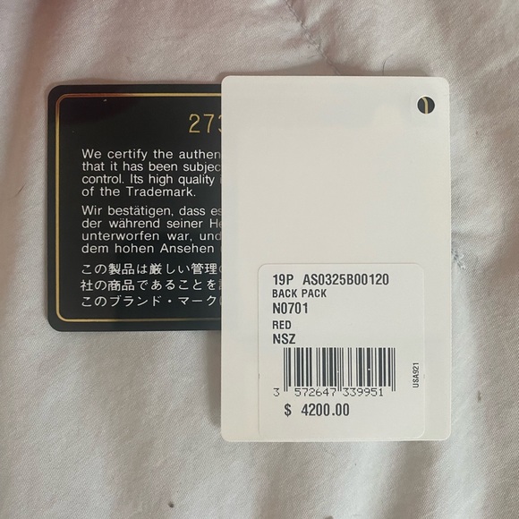 Chanel red mini backpack 19p - Picture 5 of 5